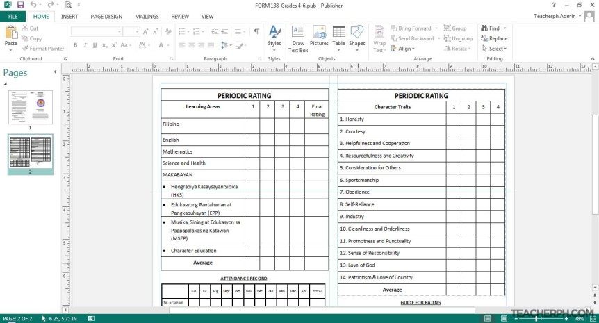 Ulat sa Pasalaysay (Narrative Report) sa Report Card ng mga Mag-aaral