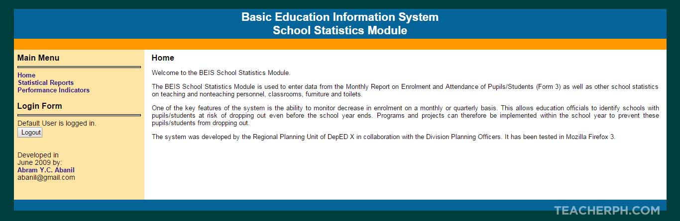 Basic Education Information System (BEIS)