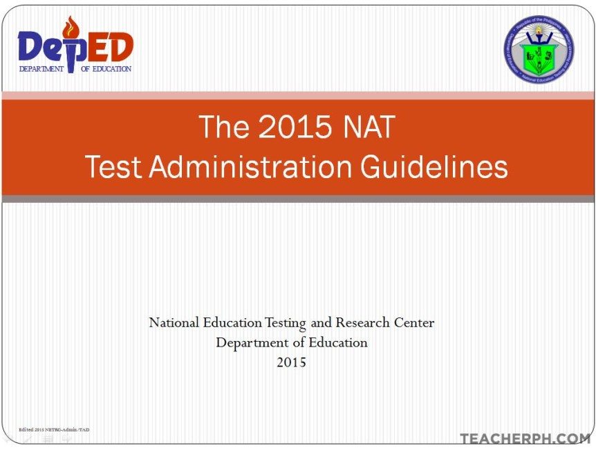 National Achievement Test (NAT) Administration Guidelines