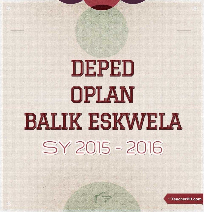 DepEd 2015 Oplan Balik Eskwela