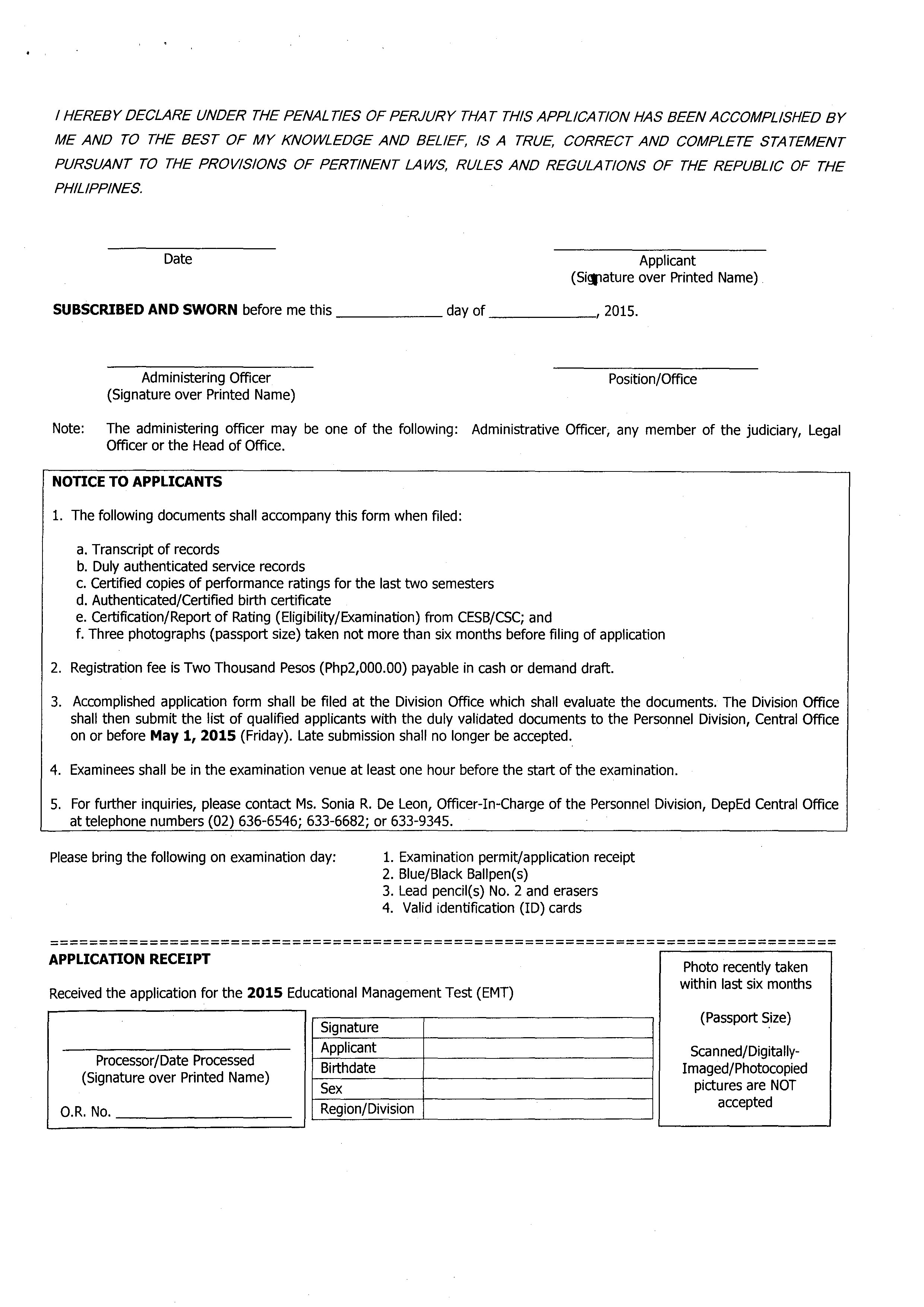 DepEd Schools Division Superintendents Examination