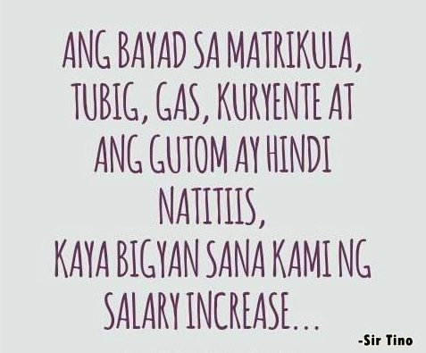 Itaas ang Sweldo ng mga guro