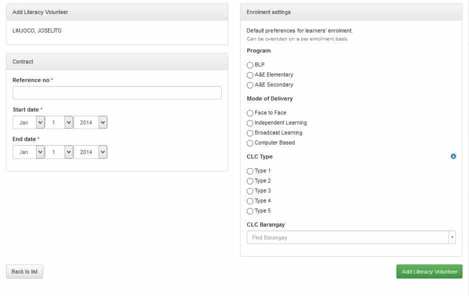 ALS Facilitator Management Module v0.1-11 12