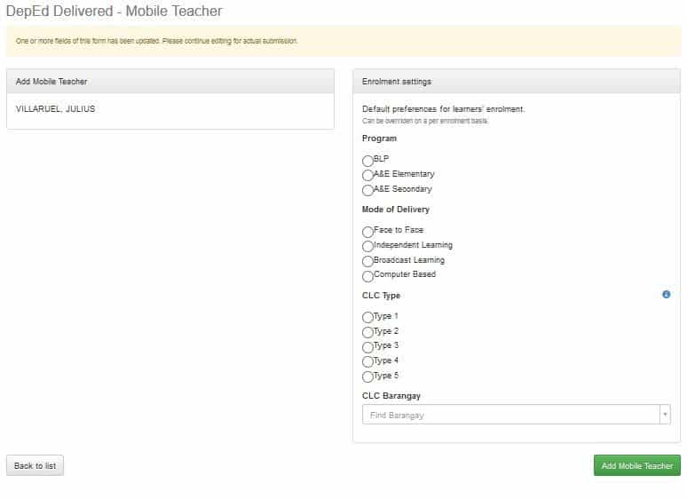 ALS Facilitator Management Module v0.1-7 7