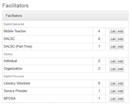 ALS Facilitator Management Module v0.1-8 8