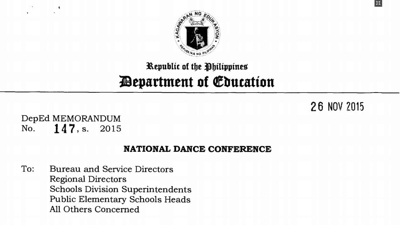 DepEd 2015 National Dance Conference