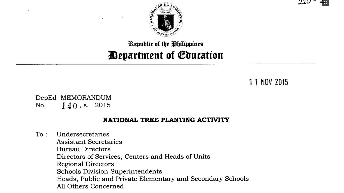 National Tree Planting Activity