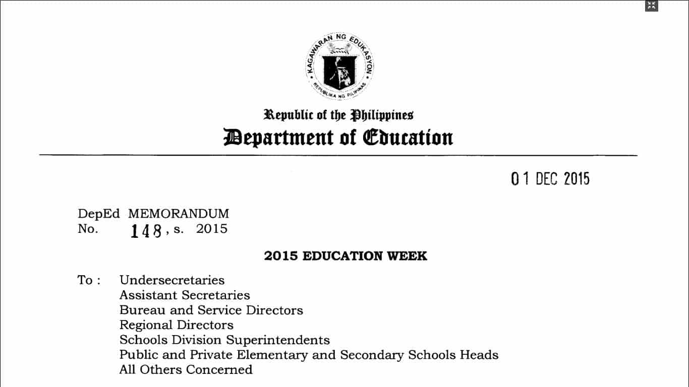DepEd 2015 Education Week