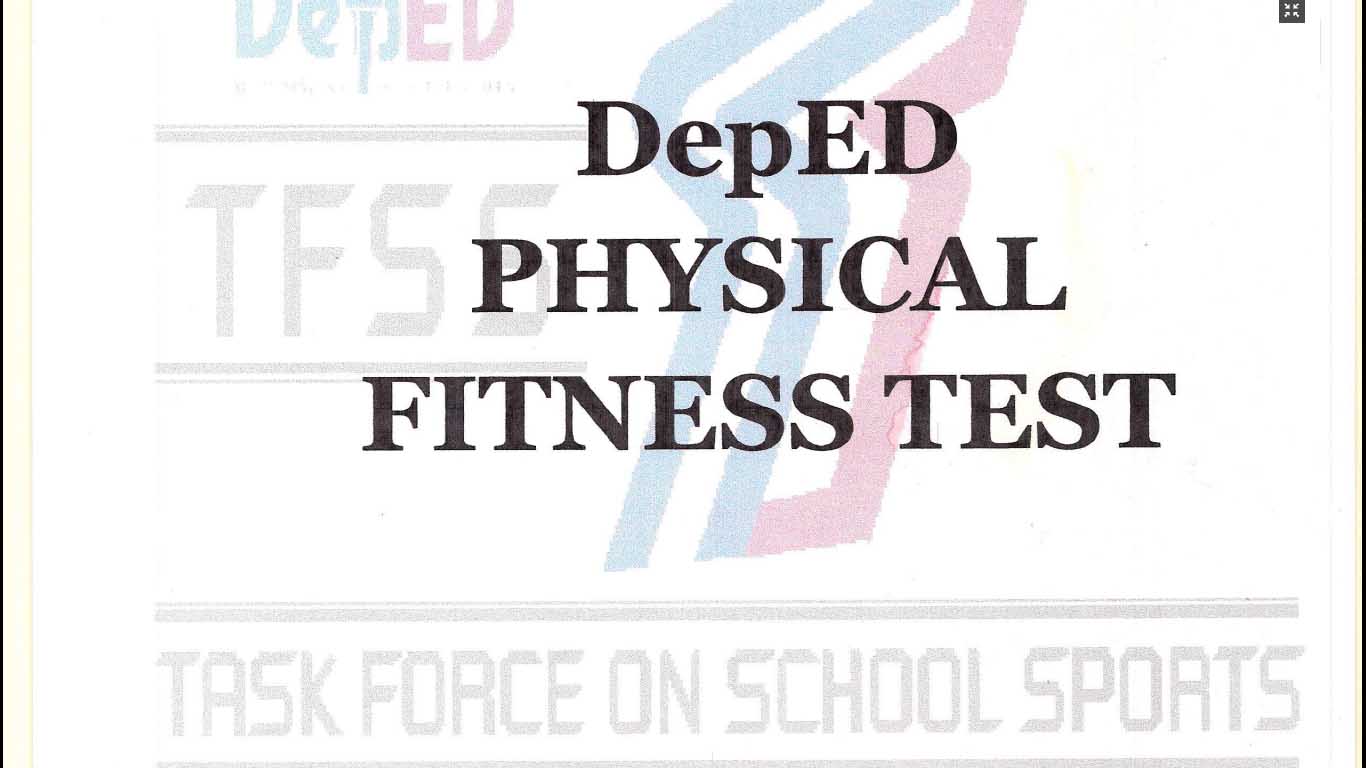 Download DepEd Physical Fitness Test Manual