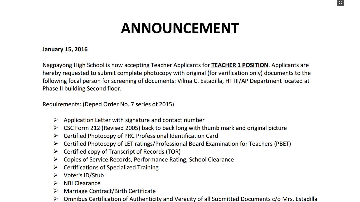 Application first