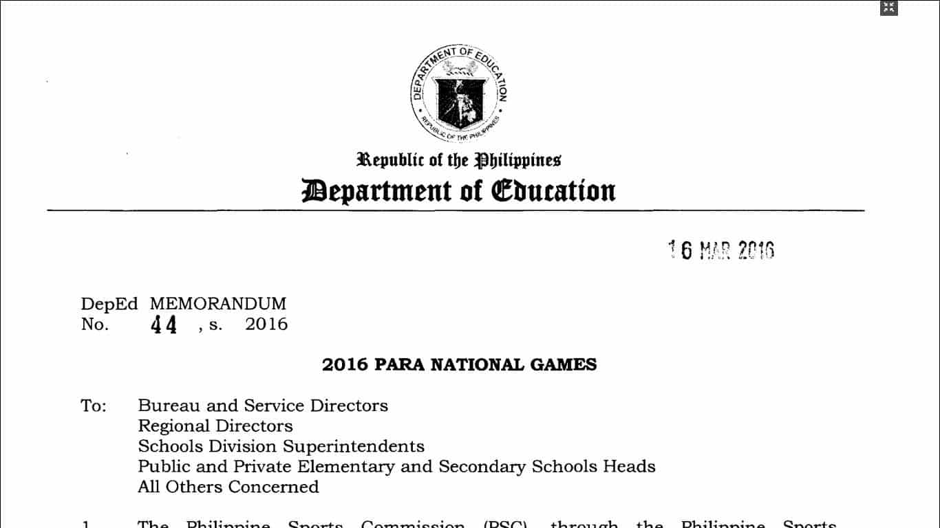 2016 Para National Games