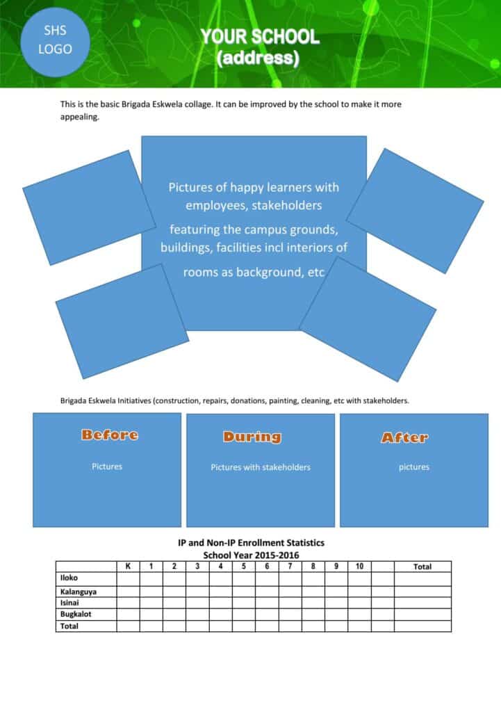 Brigada Eskwela Collage Template