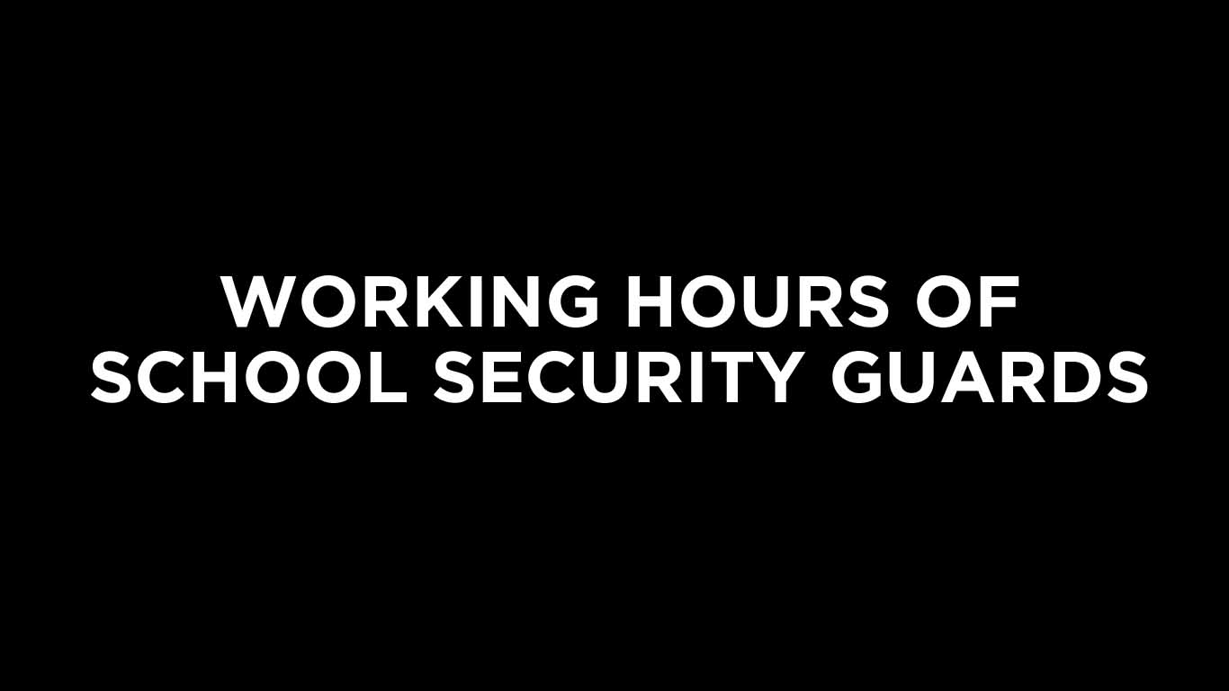 DepEd Working Hours of School Security Guards