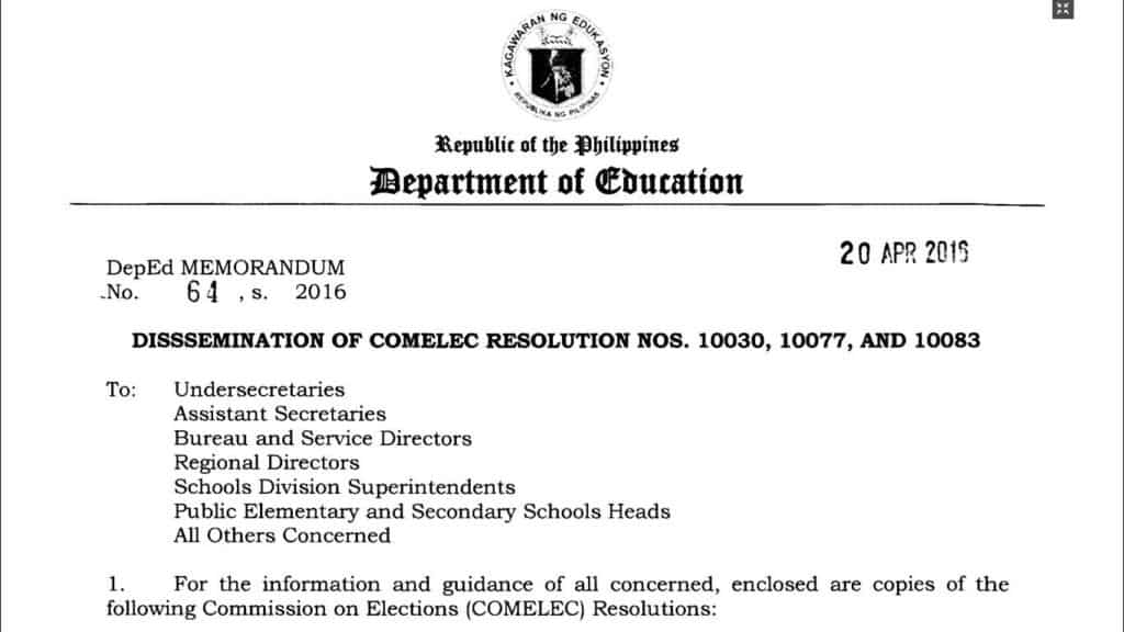 DepEd Memoranda Archives - Page 27 of 36 - TeacherPH