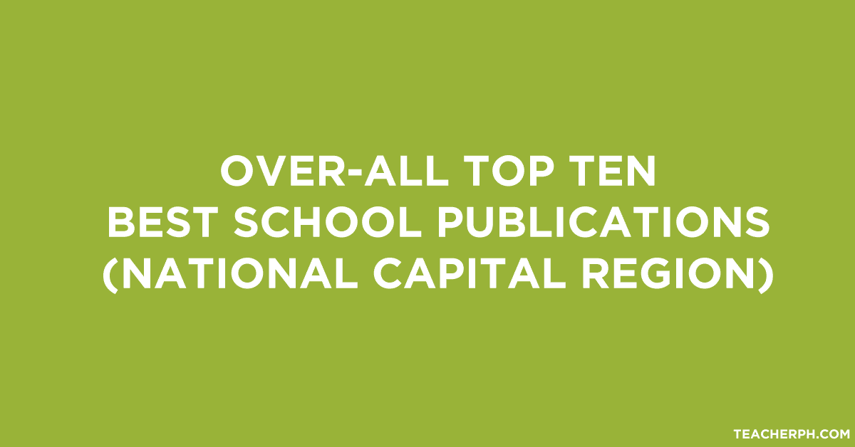 Over-All Top Ten Best School Publications