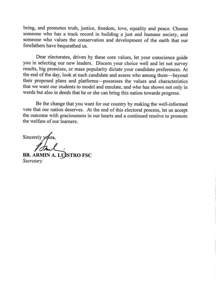 DepEd Election Message page 2