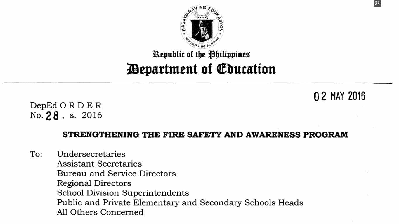 Strengthening the Fire Safety and Awareness Program