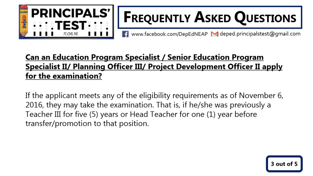 2016 Principals' Test FAQ 5