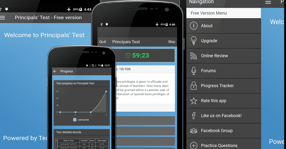 Principals' Test Reviewer for Android