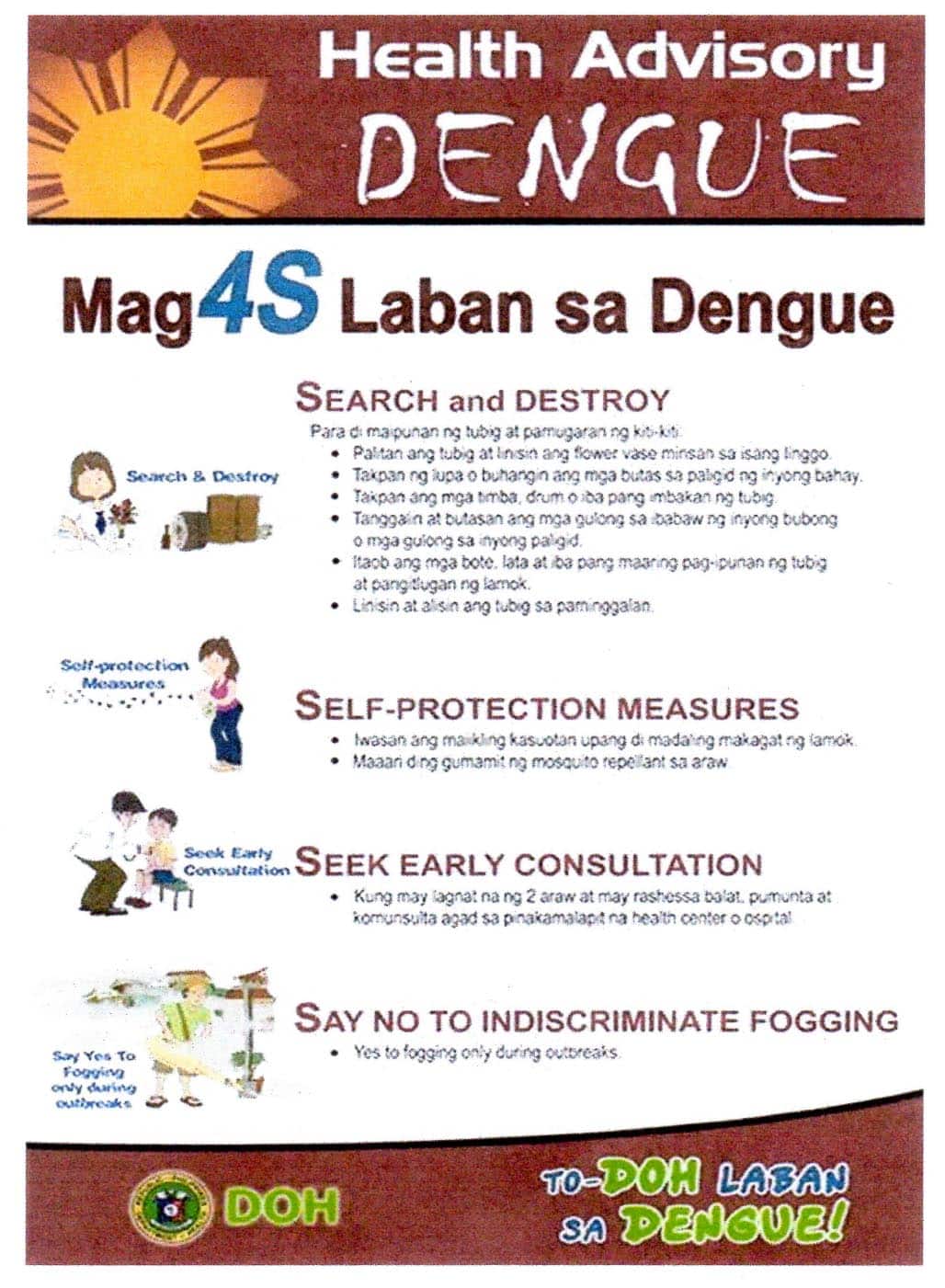 Mga 4S Laban sa Dengue