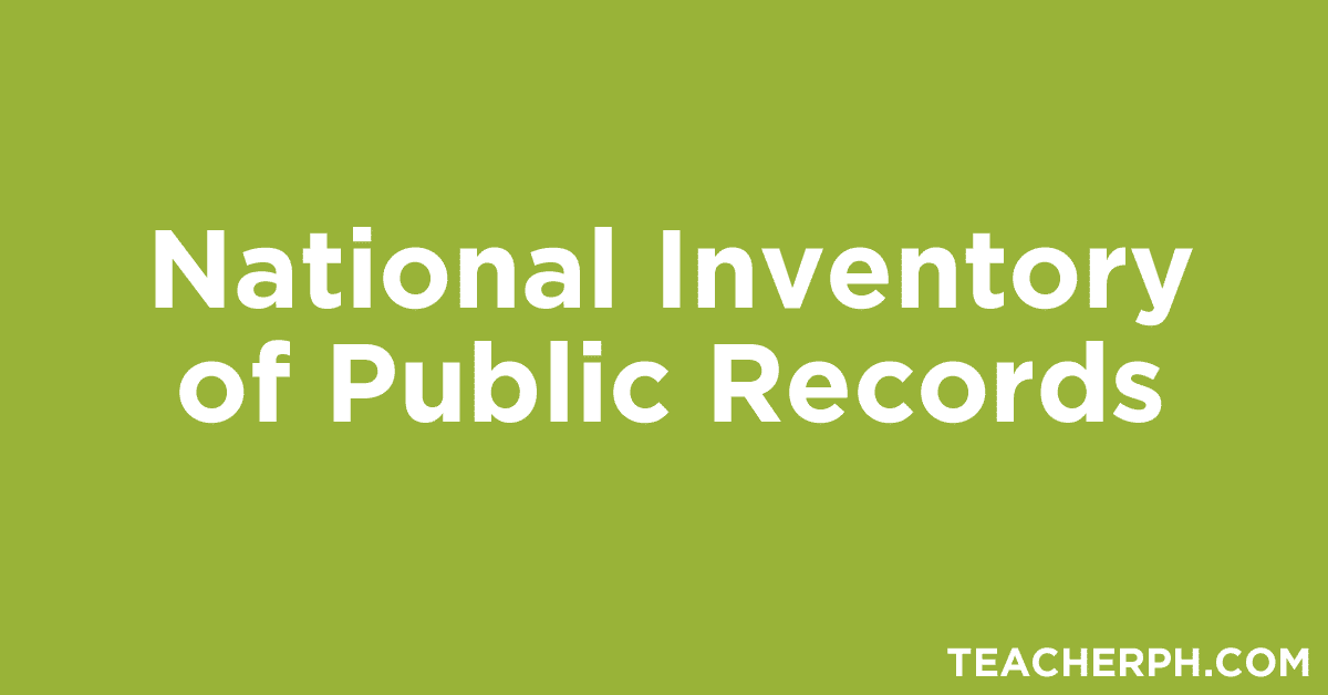 National inventory of public records teacherph
