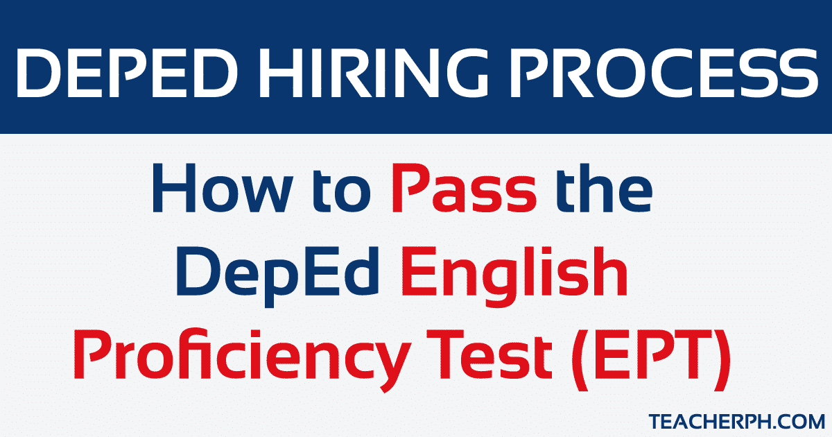 How to Pass the DepEd English Proficiency Test (EPT) TeacherPH