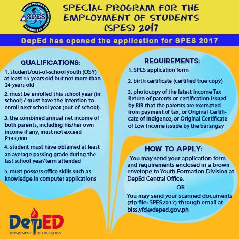 DepEd SPES 2017