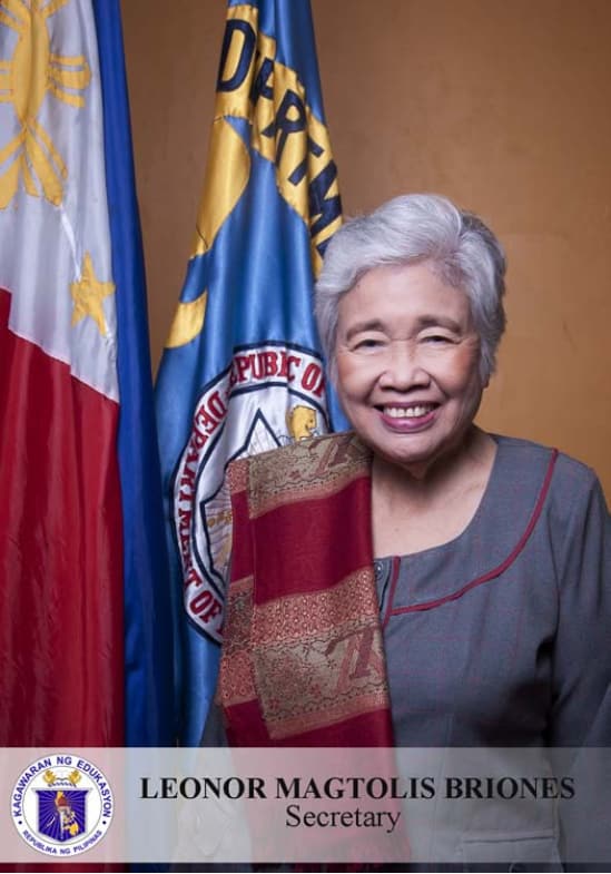 Secretary Leonor Magtolis-Briones Official Portrait TeacherPH