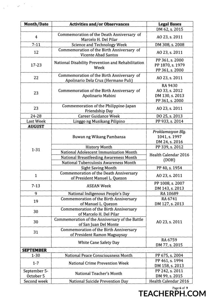 DepEd School Calendar 4