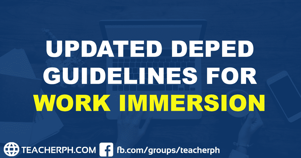 DepEd Guidelines for Senior High School Work Immersion