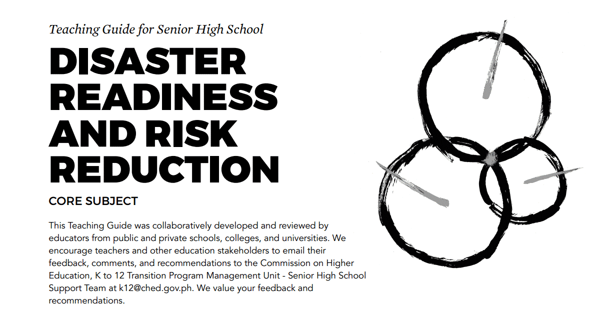Disaster Readiness and Risk Reduction Senior High School SHS Teaching Guide