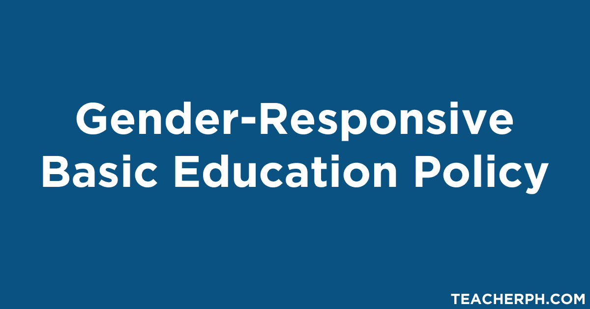 Gender-Responsive Basic Education Policy