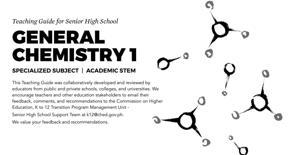 General Chemistry 1 Senior High School SHS Teaching Guide