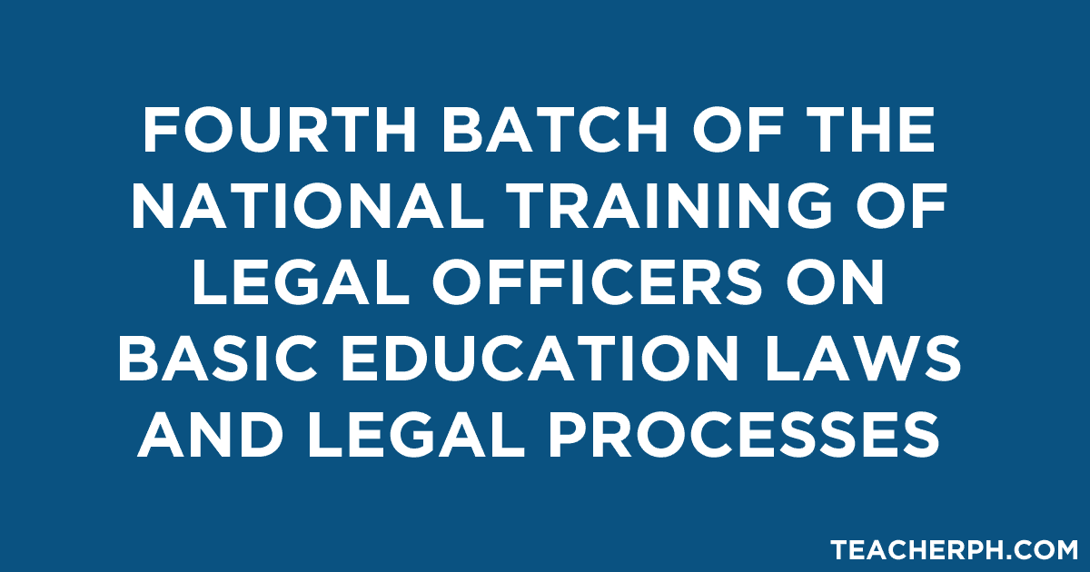 National Training of Legal Officers on Basic Education Laws and Legal Processes