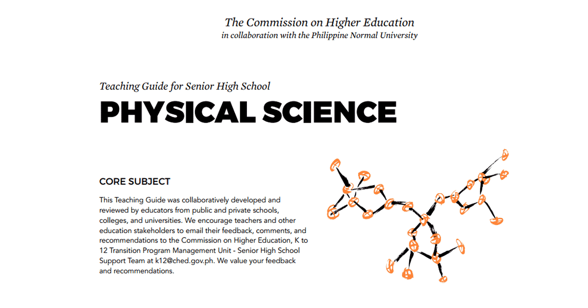 Physical Science Senior High School SHS Teaching Guide