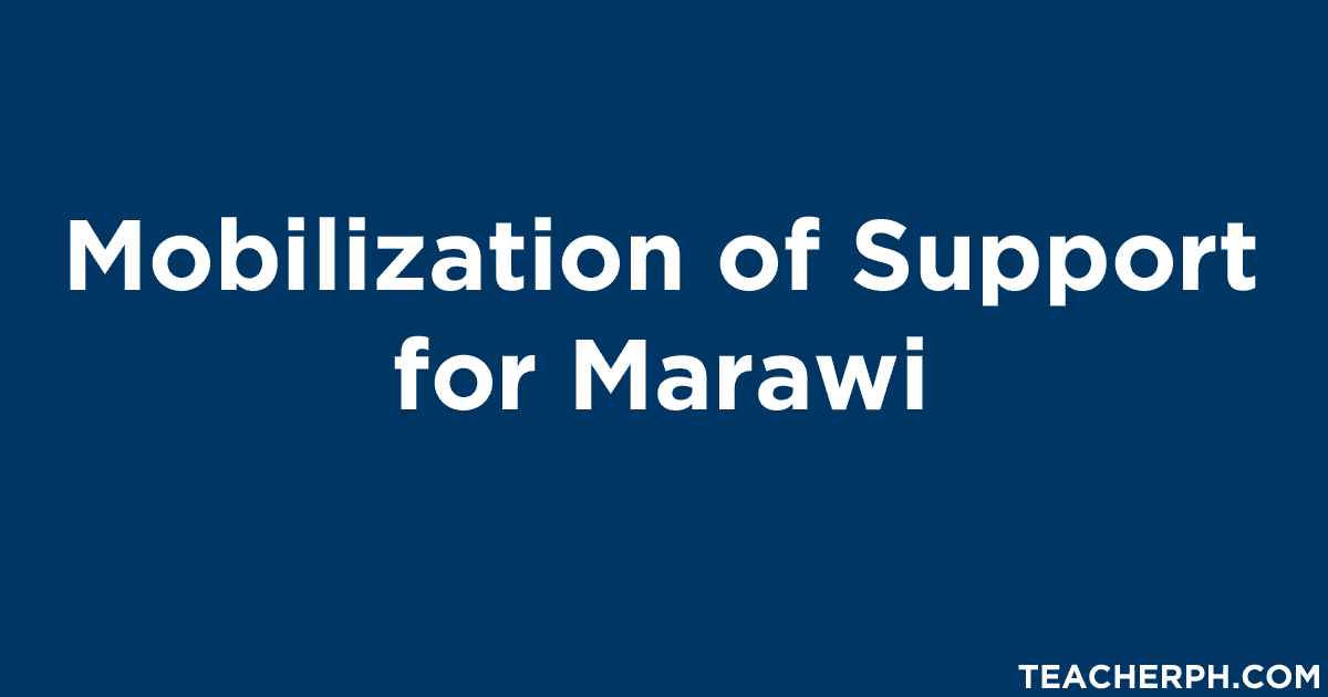 Mobilization of Support for Marawi