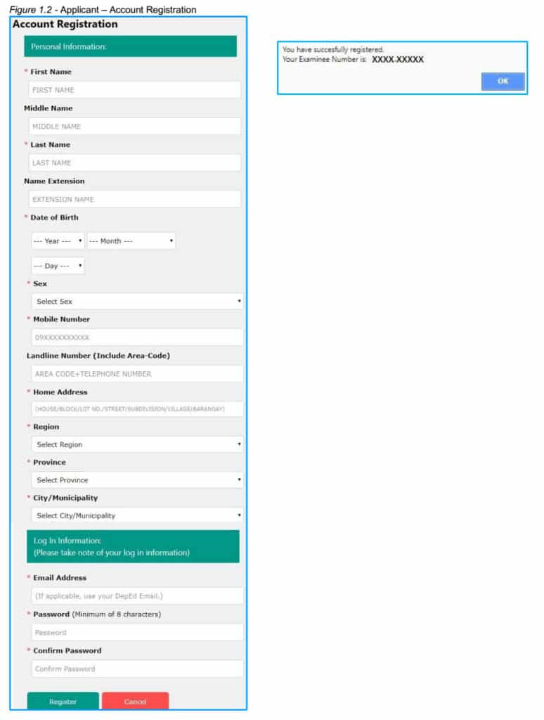 Principals' Test Online Registration 1