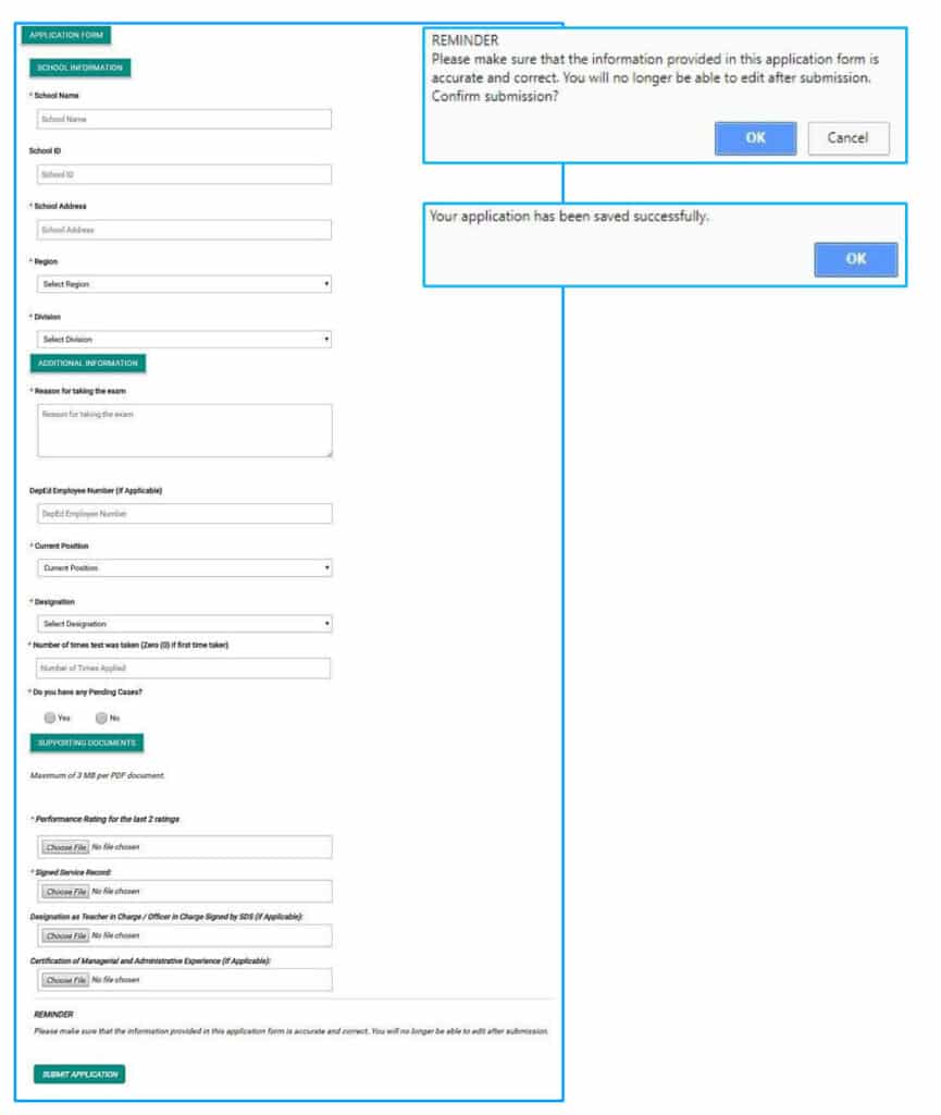 Principals' Test Online Registration 16