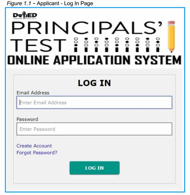 Principals' Test Online Registration 3