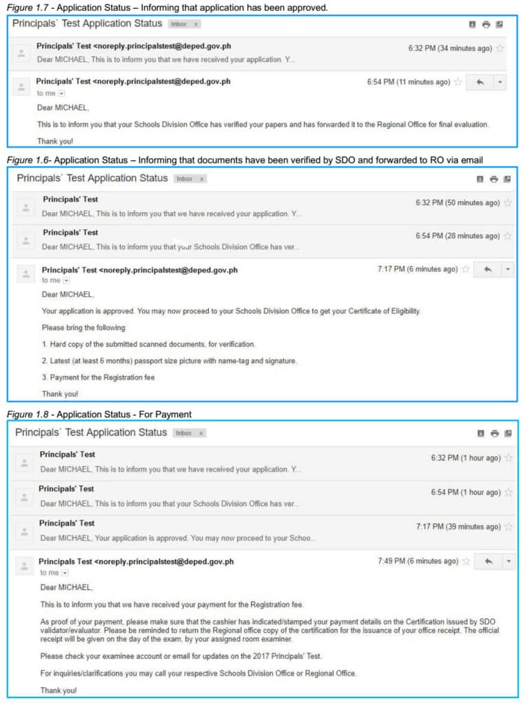 Principals' Test Online Registration 6