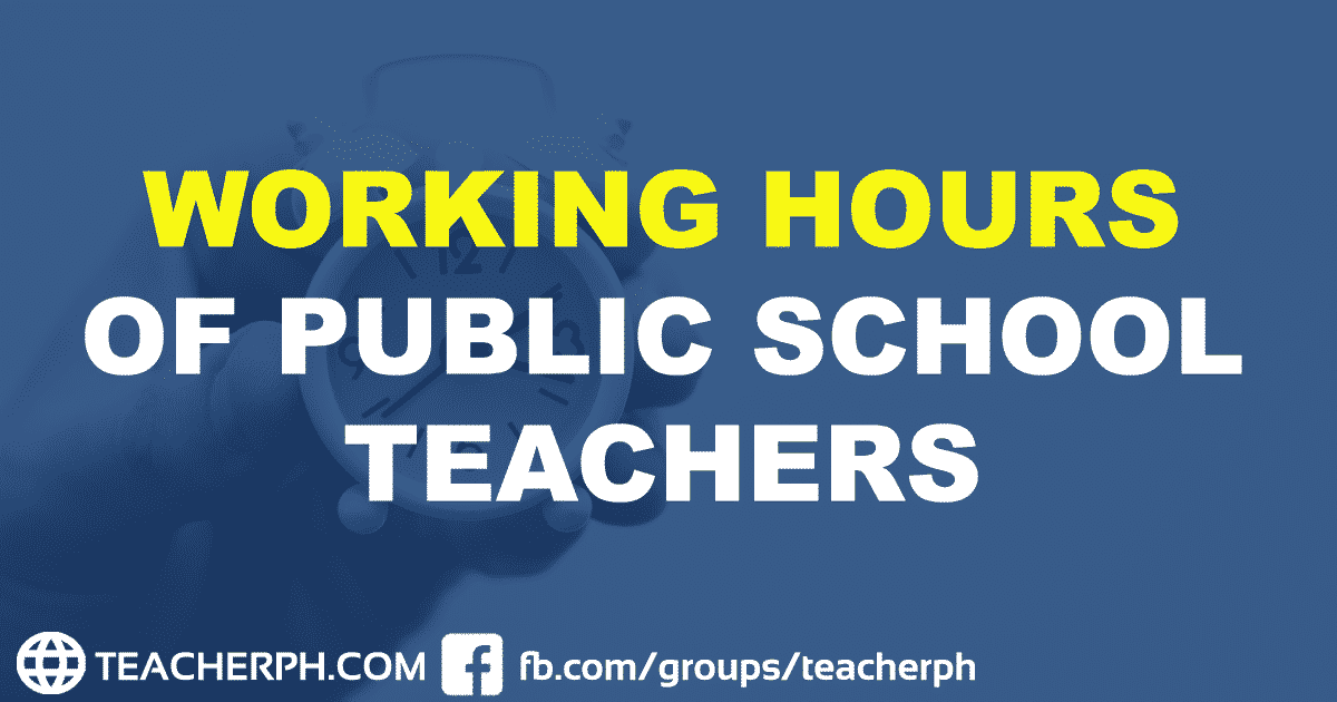 WORKING HOURS OF PUBLIC SCHOOL TEACHERS