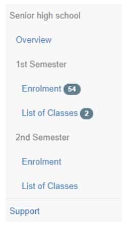 deped lis list of classes