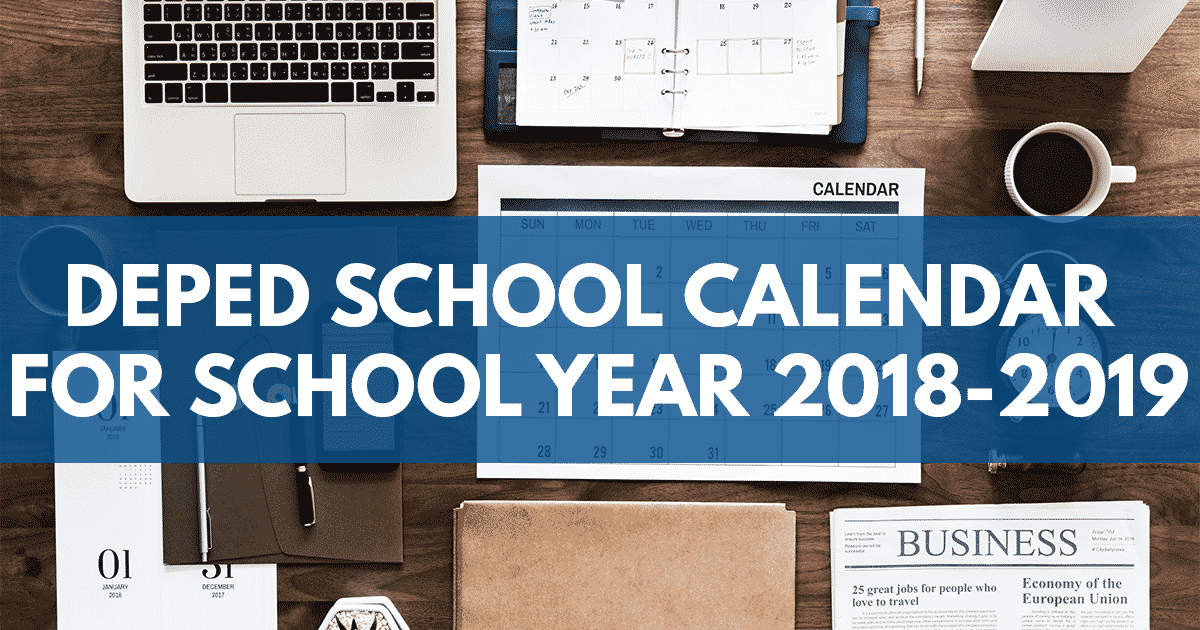 DepEd School Calendar School Year 2018-2019