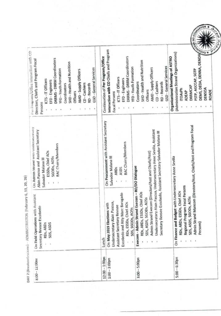 2019 DEPED SIPAG MEMORANDUM