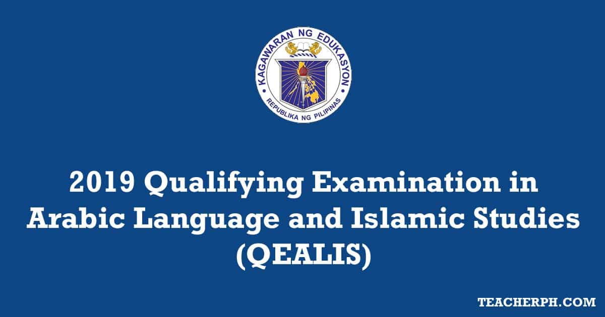 2019 Qualifying Examination in Arabic Language and Islamic Studies (QEALIS)