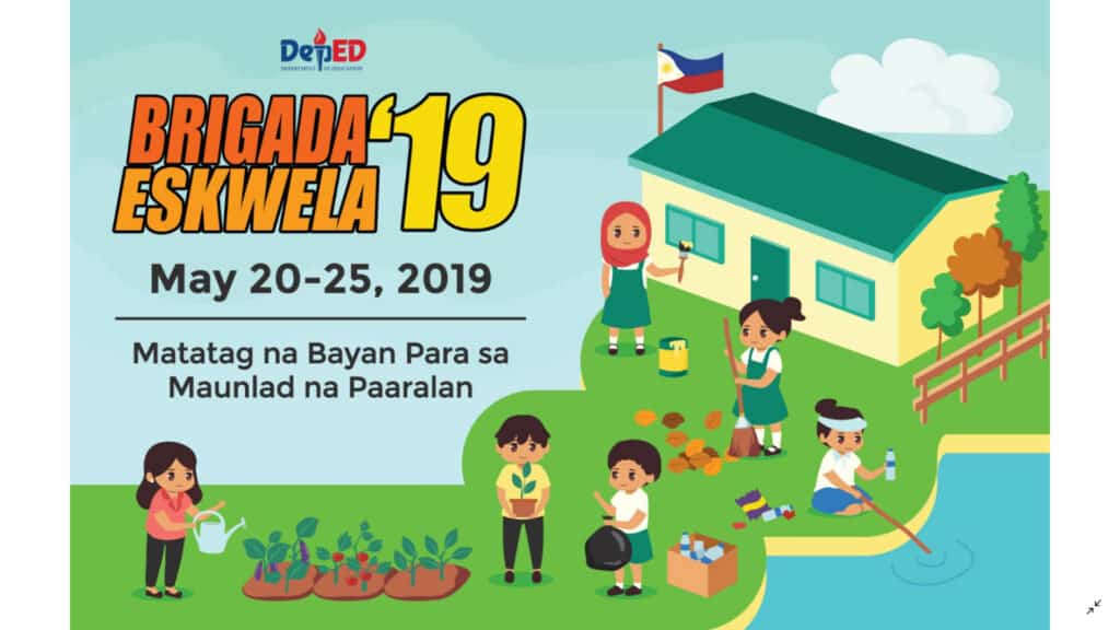 2019 Brigada Eskwela Official Tarpaulin Banner