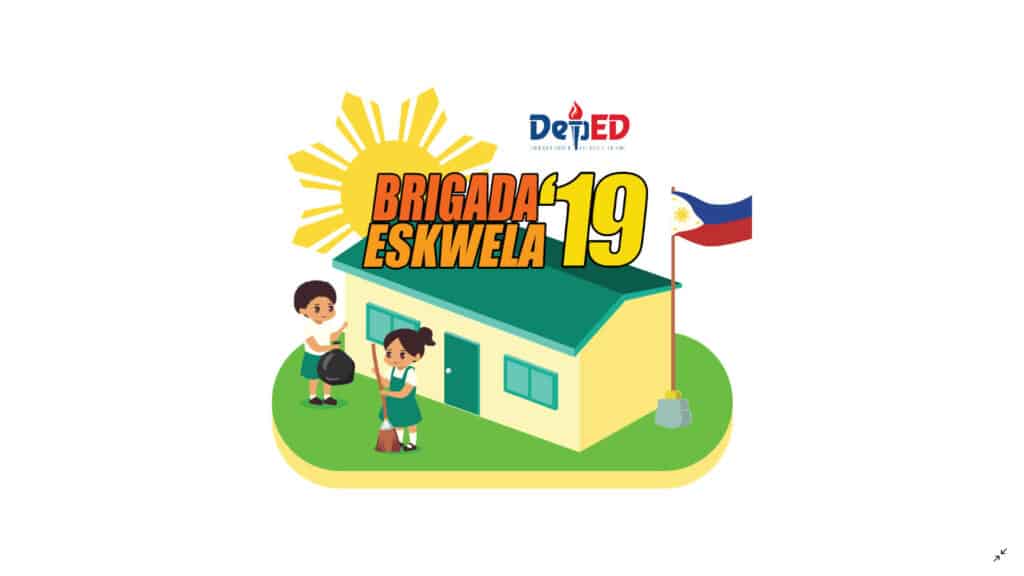 2019 Brigada Eskwela Official Banner and Shirt Design