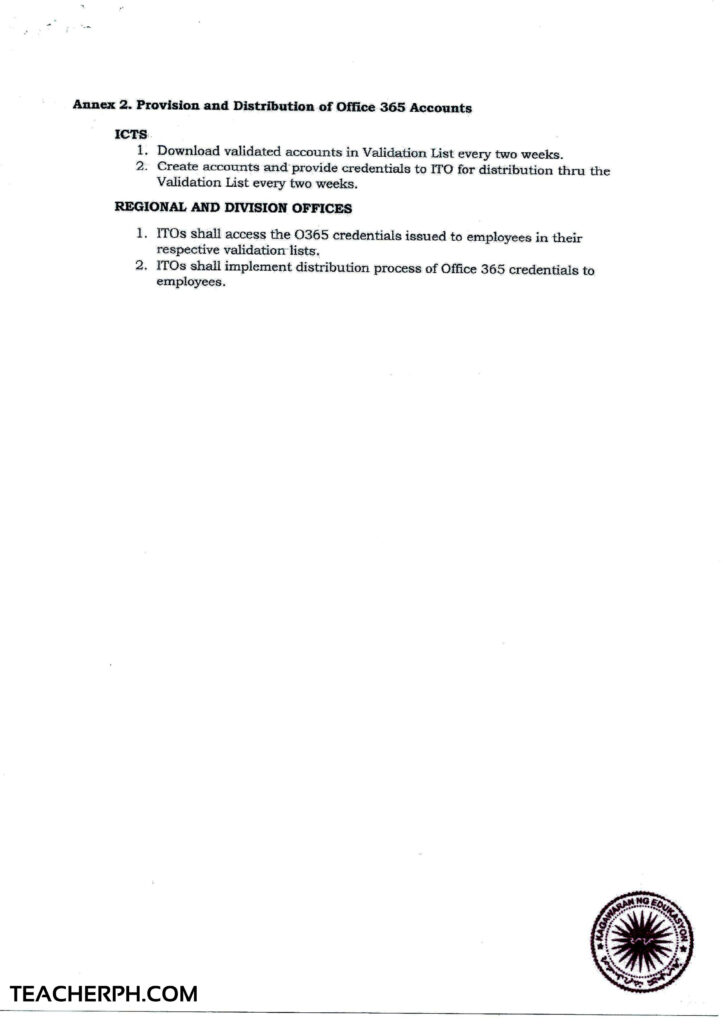 DepEd Memorandum UOA 14-0319-0124