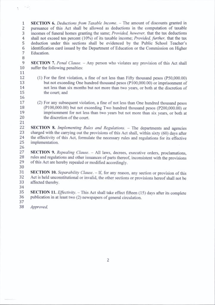 Public School Teacher’s Funeral Assistance Act of 2018