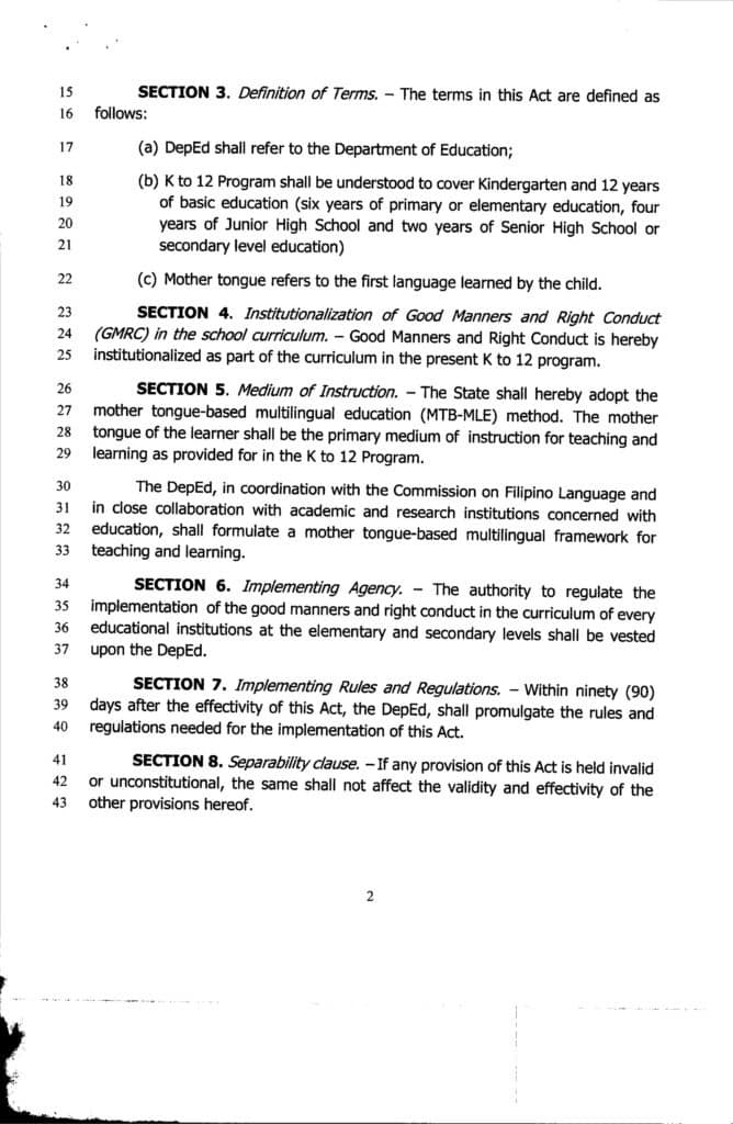SENATE BILL NO. 1855